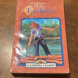 Tom Sawyer Paperback – Red Cover with Illustrated Boy